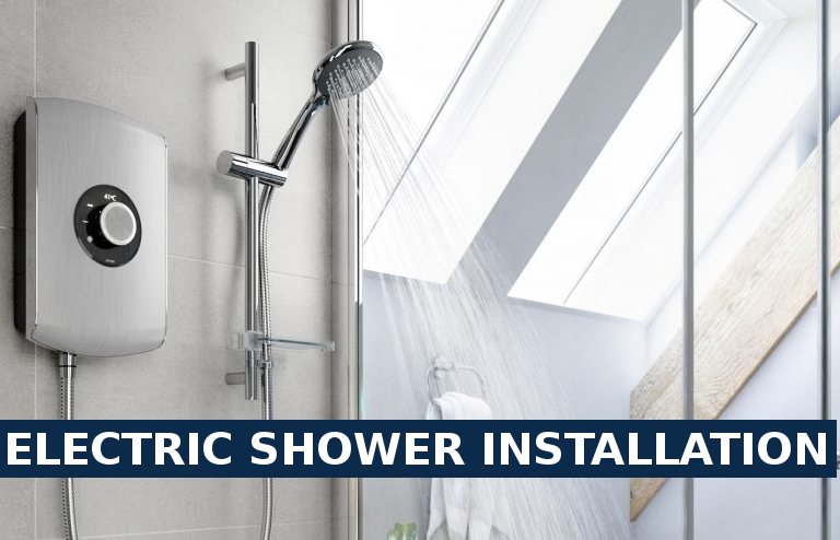 Electric shower installation Belvedere